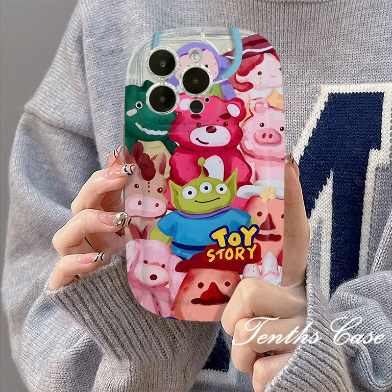 Samsung A14 A54 A34 A04 A04s A13 A23 A53 A03 A03s A02s A52 A72 A32 A22 A12 A71 A51 A50 A50s A30s A11Soap Cover Cute Aliens Phone Case