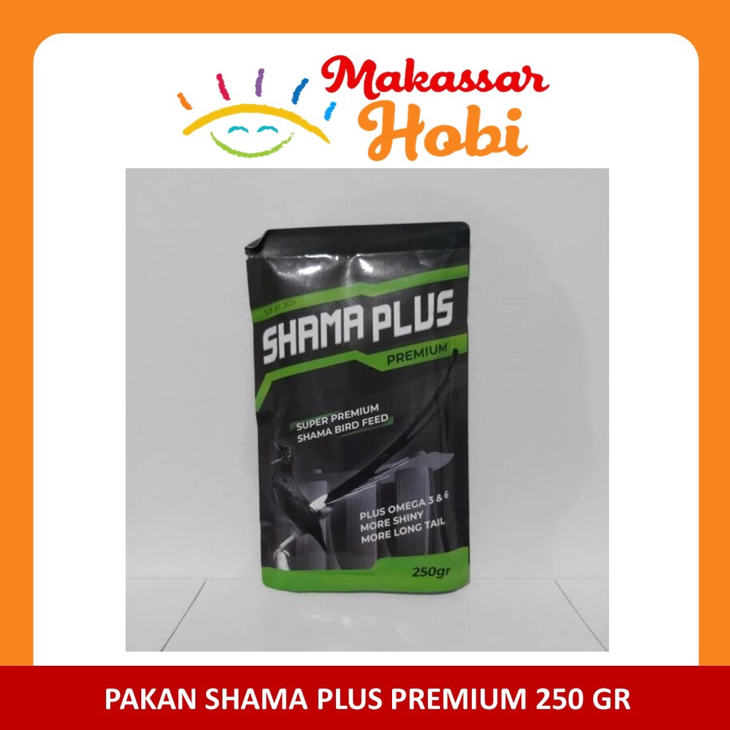 Shama Plus Premium 250gr Voer Pur Pakan Makanan Burung Murai Batu Anis