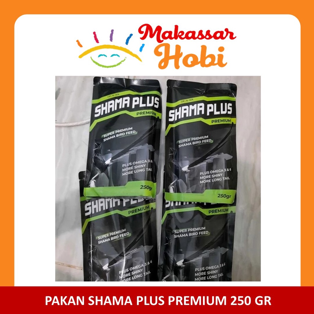 Shama Plus Premium 250gr Voer Pur Pakan Makanan Burung Murai Batu Anis