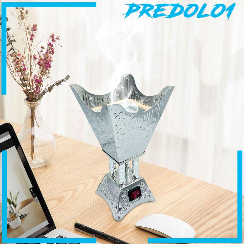 [Predolo1] Burner Holder Elektrik Censer Metal Arab Untuk Kantor Rumah Ruang Tamu