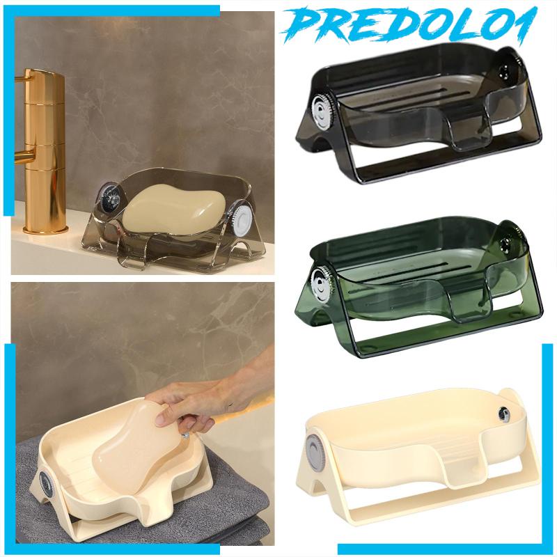 [Predolo1] Self Draining Soap Dish Waterfall Nampan Sabun Untuk Shower Wastafel Dapur Kamar Mandi