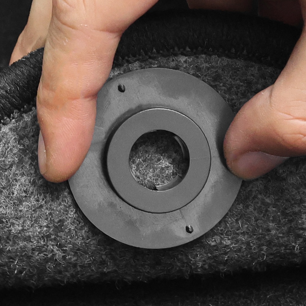 1set Universal Car Pad Double Layer Fixing Clip/ Detachable Black Foot Cushion Fixed Buckle Fastener Aksesoris Interior Mobil