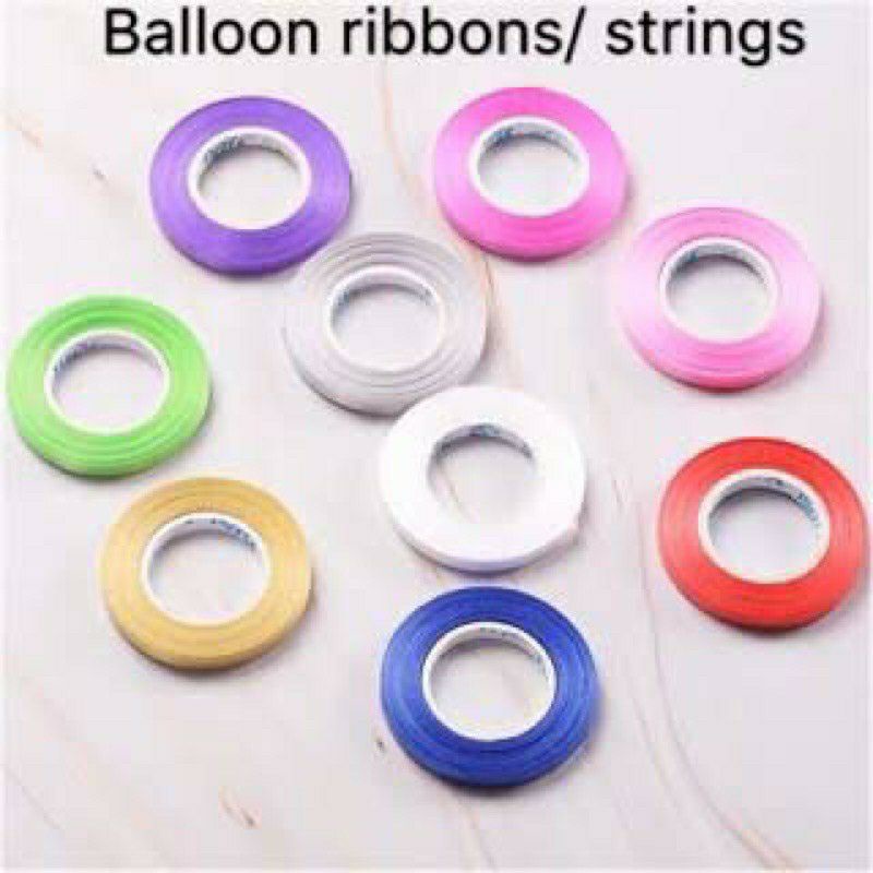 

Pita Tali Balon kecil 1 Roll 5 meter / tali ikat gapura ballo ribbons stripe - sulinca