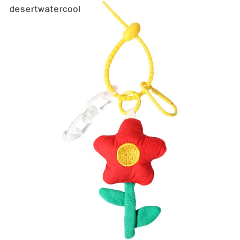 Deid Lembut Mewah Telepon Pesona Bunga Gantungan Kunci Ransel Aksesoris Ornamen Lanyard Strip Perhiasan Liontin Keyring Martijn