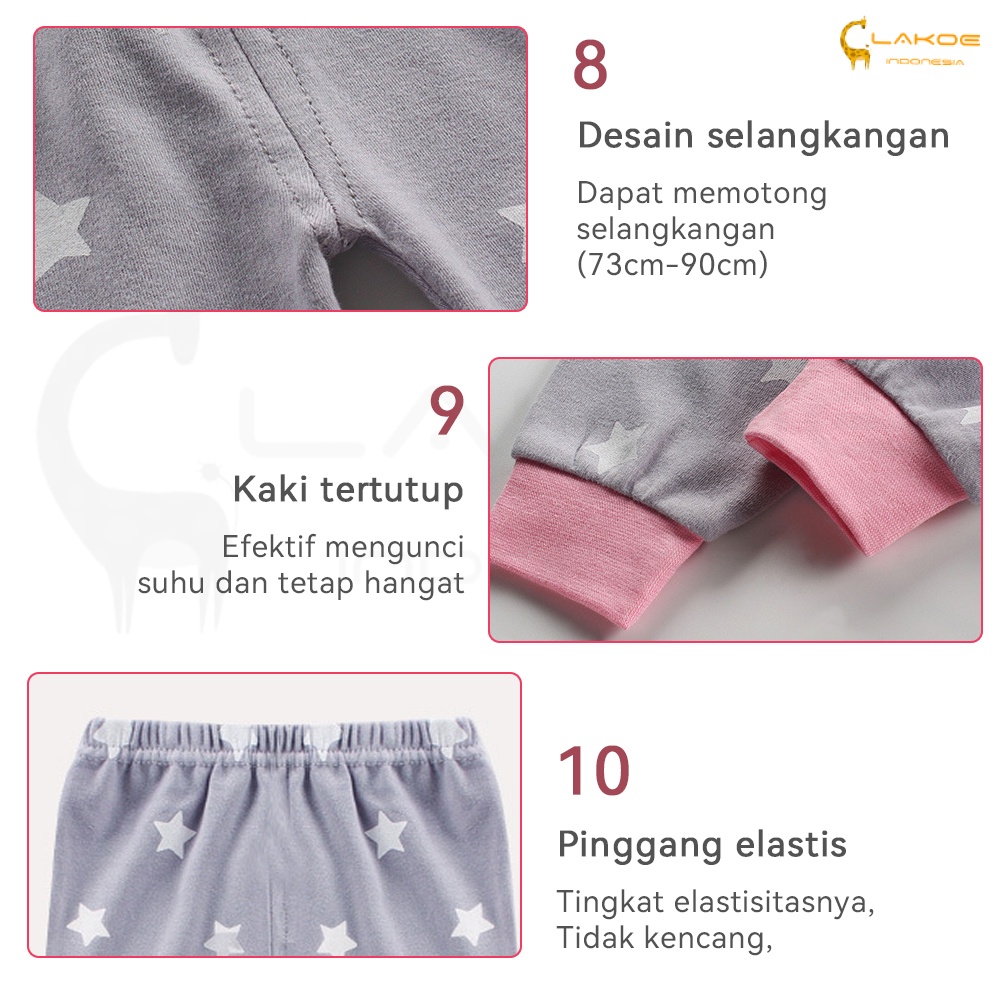 Lakoe 1-3 Tahun Piyama Setelan Anak Lengan Panjang/Baju Tidur Anak Bayi/Celana Panjang Piyama Anak Lucu