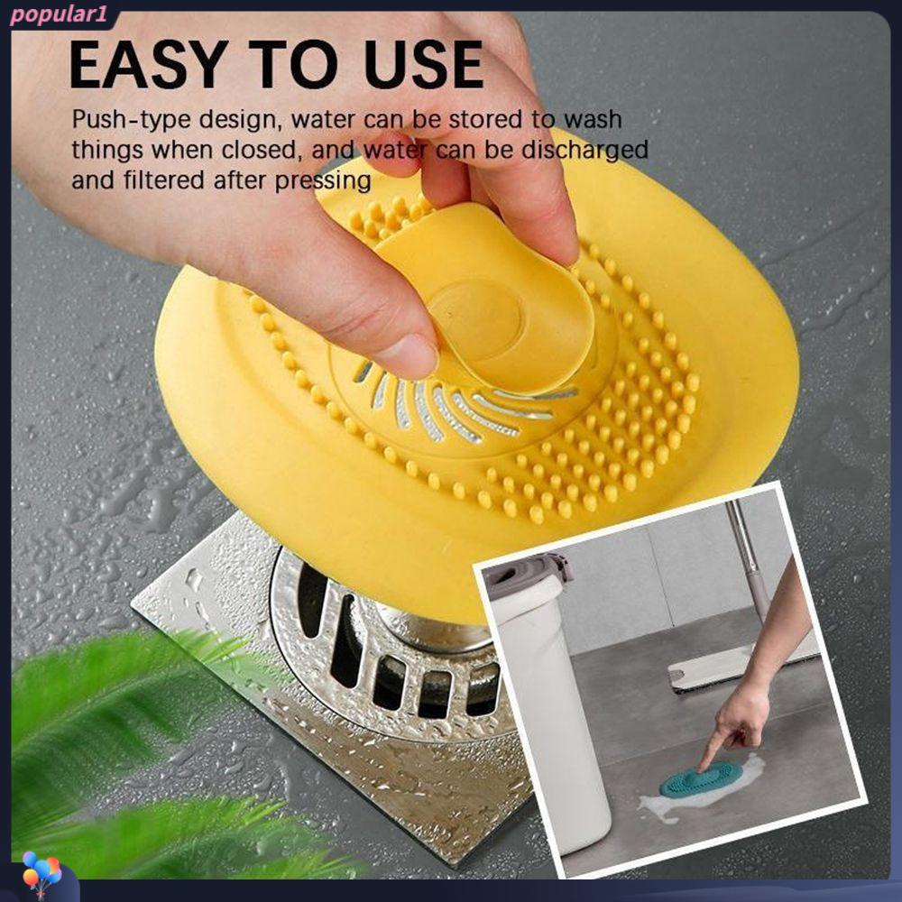 Popular Drain Strainer 4warna Penangkap Rambut Kamar Mandi Dapur