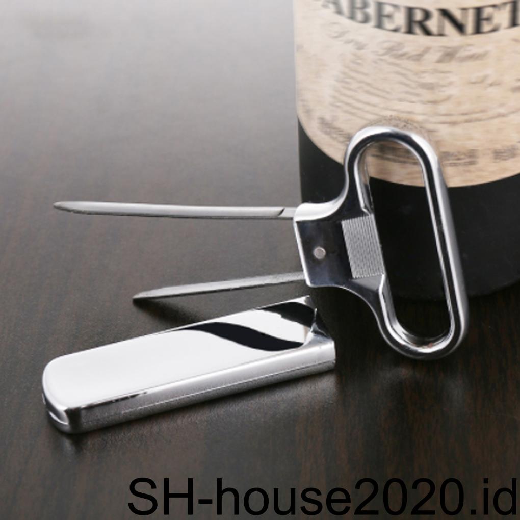 Pembuka Botol Wine Handheld Pumps Cork Puller Corkscrew Alat Cabang Dua Stainless Steel Hemat Tenaga Kerja Pelayan Hotel Bar