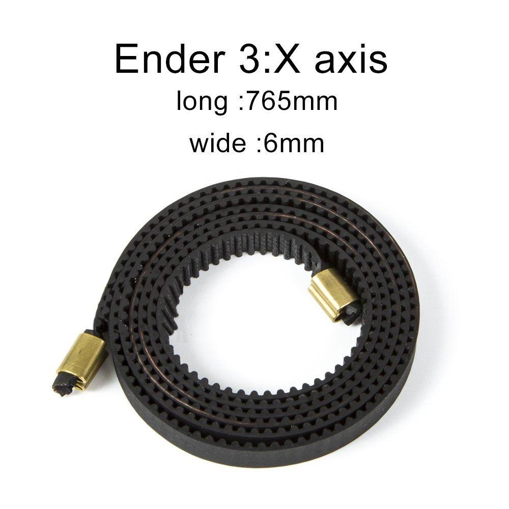 Populer Timing belt Tahan Lama X axis 765mm Untuk Ender3Part Printer 3D