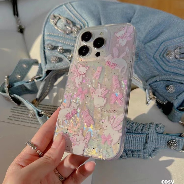 Ins Gaya Cocok Untuk iPhone 14 Pro Max Casing Ponsel iPhone Double-layer Pola Dicetak Kompatibel Dengan Iphone13 13pro 13prm iPhone 11 11pro 14plus 12Pro Max Casing Ponsel TPU Tahan Guncangan