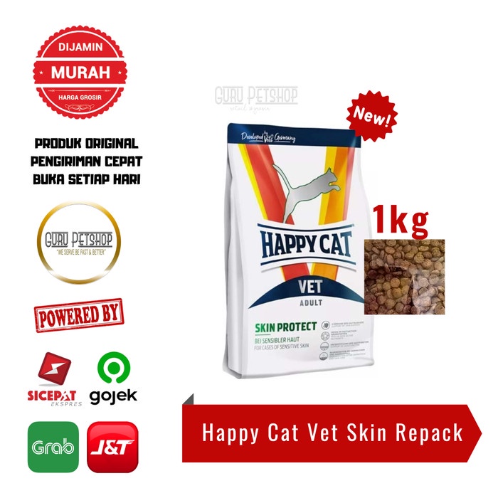 Happy Cat Vet Skin 1kg Makanan Kucing Happy Cat Skin 1kg