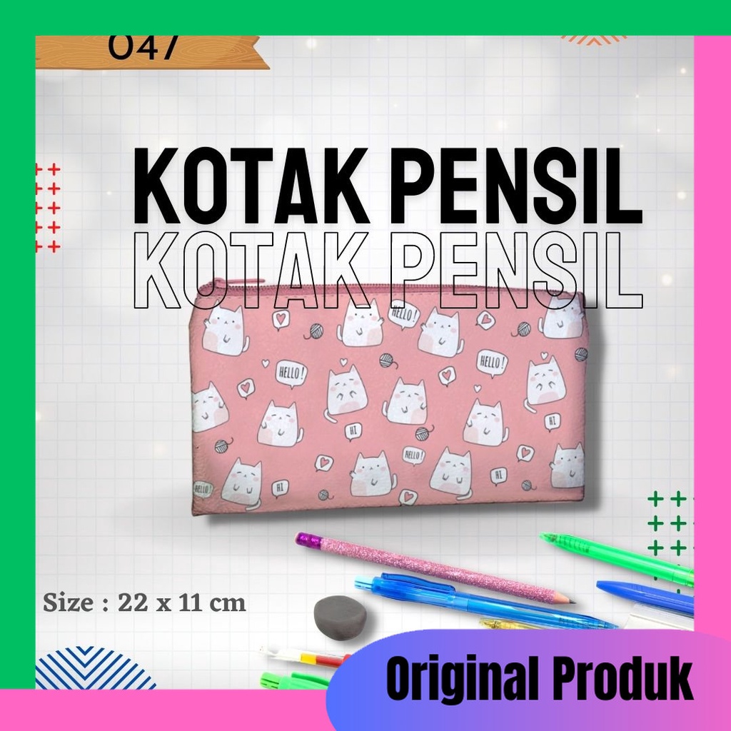 

Tempat Pensil, Kotak Pensil 047 gambar Hello Cat Serbaguna Murah Dan Kualitas Terjamin , Original Produk Bahan Tebal
