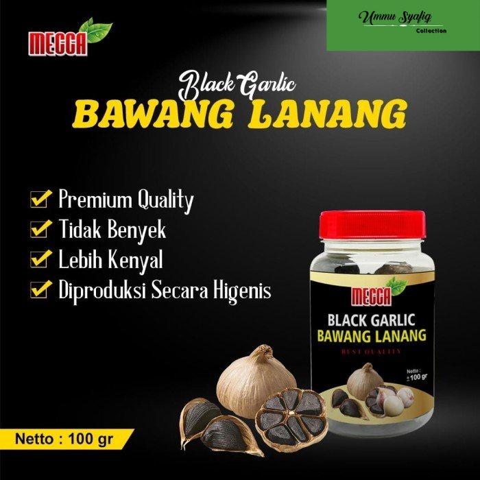 

Black Garlic Bawang Lanang Mecca isi 100 Gram