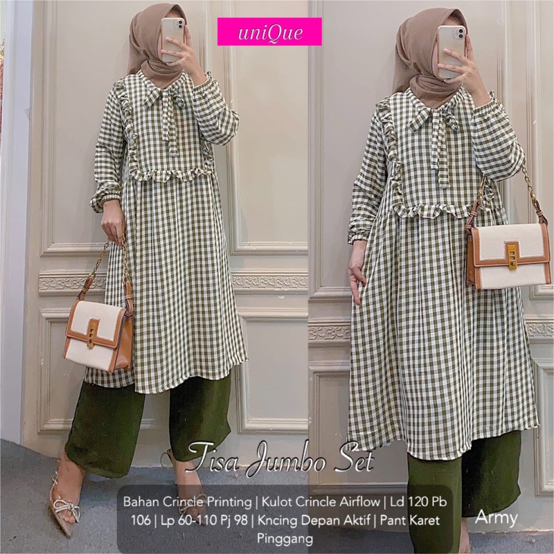 TISA JUMBO SET ORI UNIQUE | Ld120 Crinkle