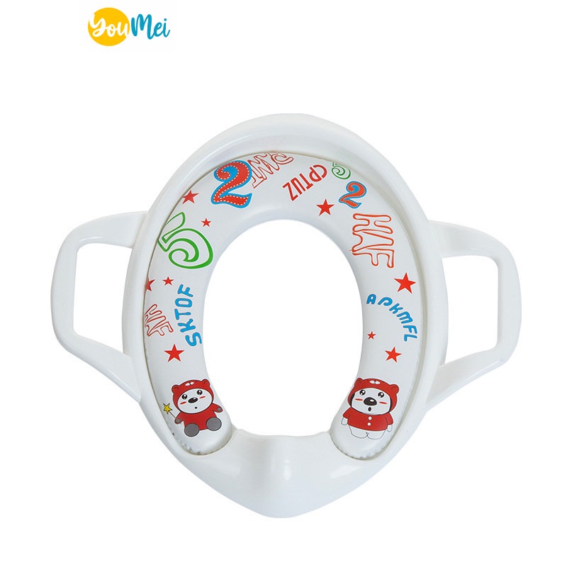 Baby Flow Soft Potty Toilet Seat Ring Closet With Handle / Alas Dudukan Tempat Duduk Toilet Anak Dengan Pegangan  - 1104