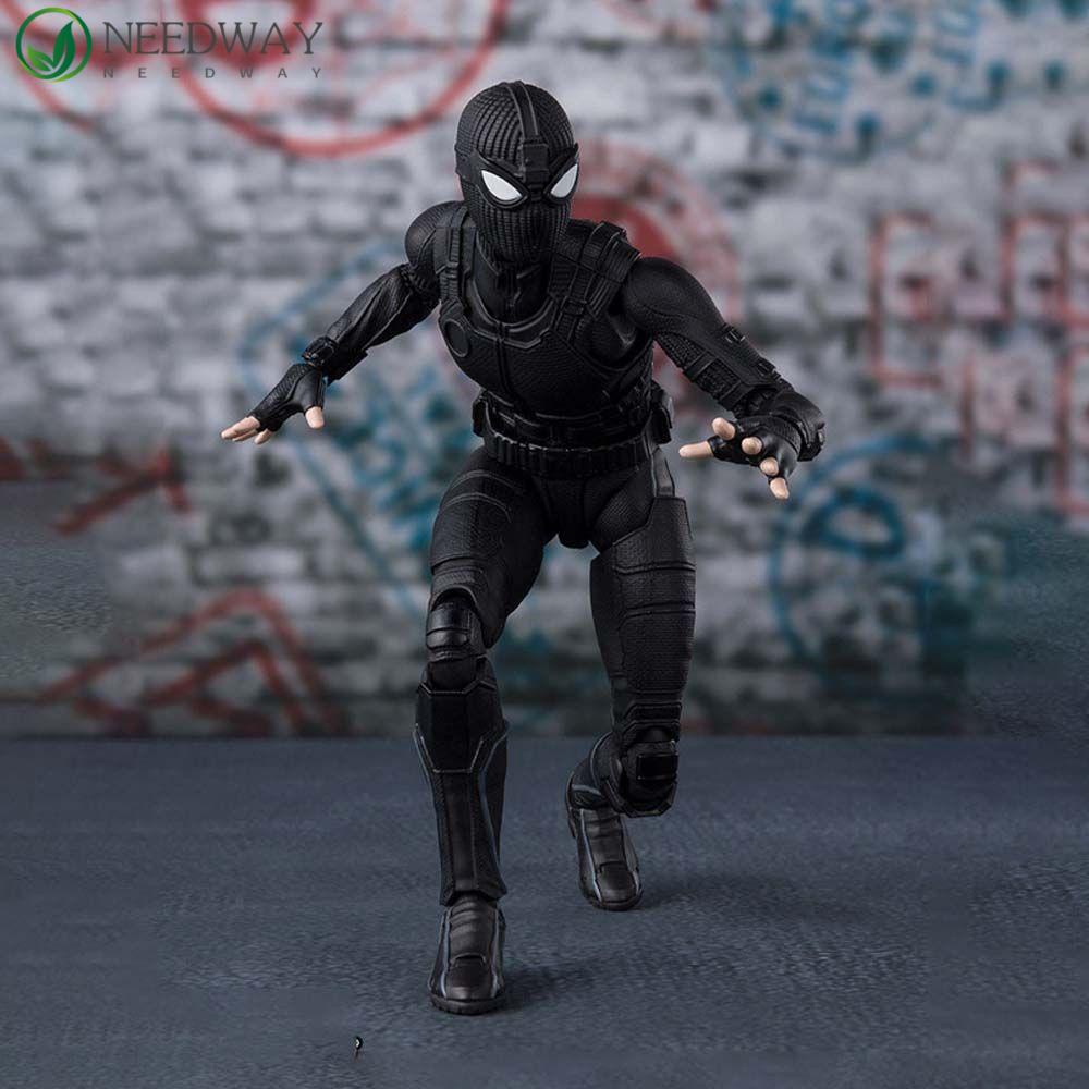 Needway Avengers Model Mainan Boneka Film Dekorasi Mobil Spider Man Anime Peripheral Model Toys Marvel Collectible Model