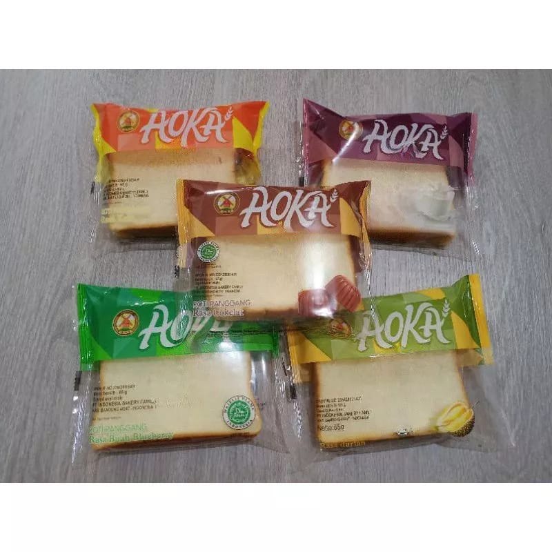 

Paket 18pcs Aoka Roti Sandwich Lembut dengan Selai Aneka Rasa