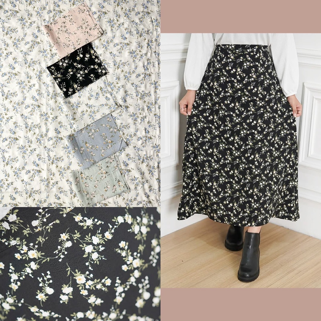 BEFAST - ZFS OOTD WANITA ROK RENA / KORE PREMIUM CRINCLE A LINE SKIRT / Rok Maxy Wanita Terbaru / Fashion Kekinian Remaja ABG Trendy / Rok Wanita Ala Style Korean / Pakaian Casual Wanita / Outfit Wanita Hijab Style