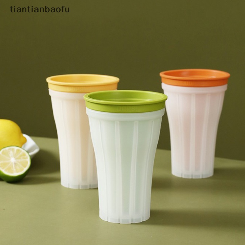 [tiantianbaofu] Slushie Maker Cup Quick Freeze Magic Squeeze Cup Milkshake Cup Gelas Pembuat Es Krim Butik