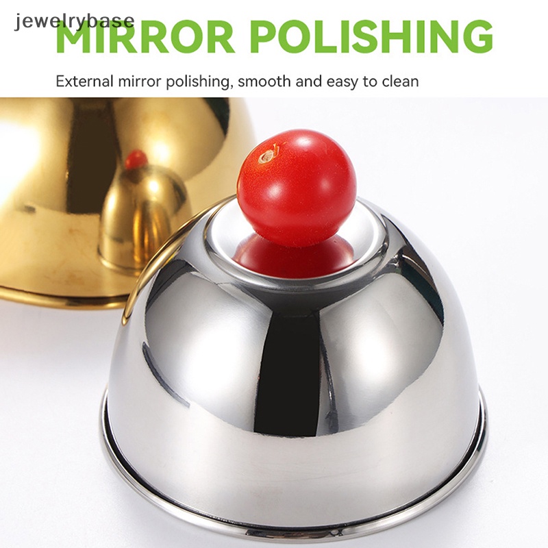 [jewelrybase] Stainless Steel Deepen Seasoning Bowl Spoon Mangkuk Celup Saus Makanan Untuk Butik Dapur