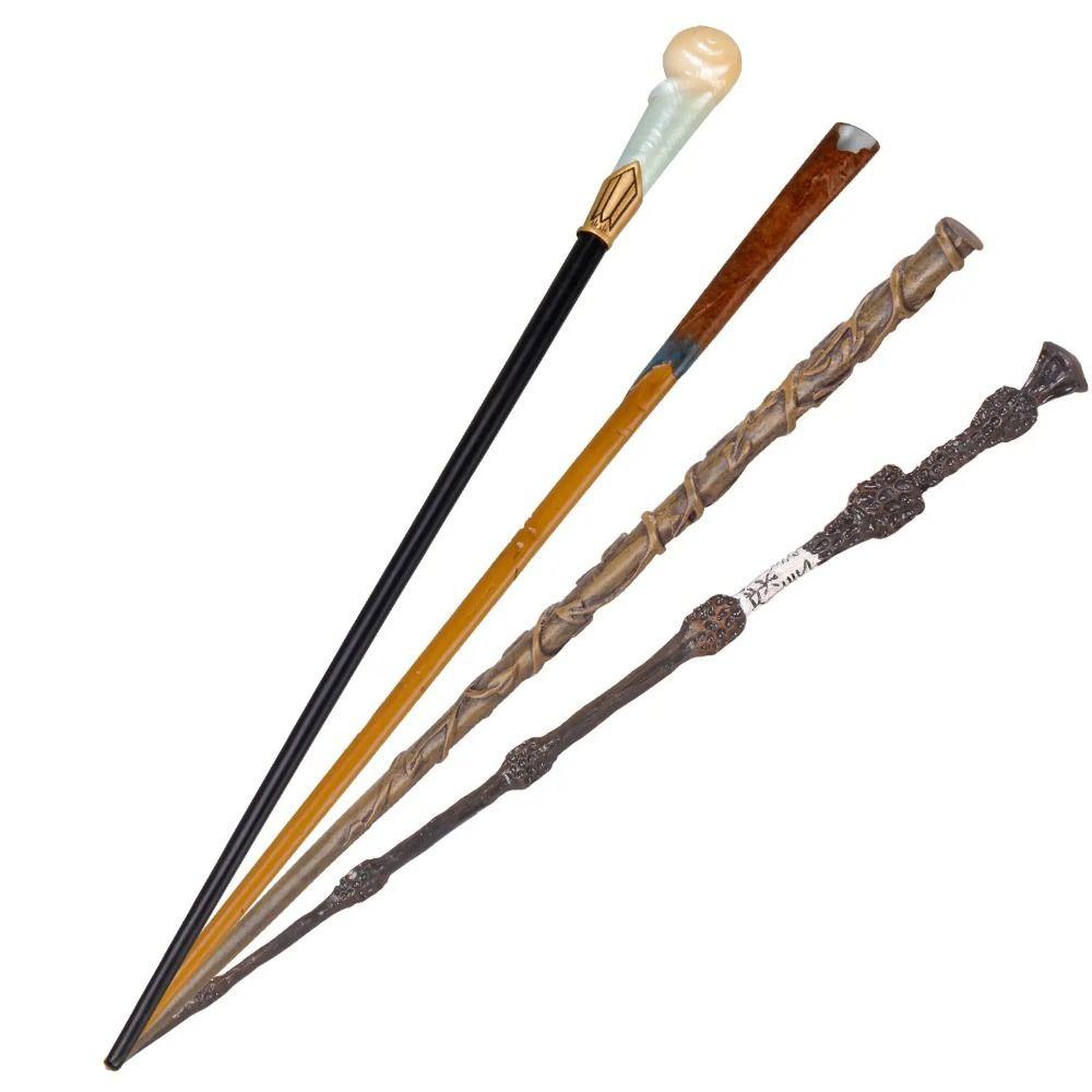 Quinton Metal Core Tongkat Sihir Properti Pesta Hadiah Ulang Tahun Mainan Anak Cosplay Props Bellatrix Draco Game Prop Model Mainan Sevrus Snape Halloween Props Hermione Wand