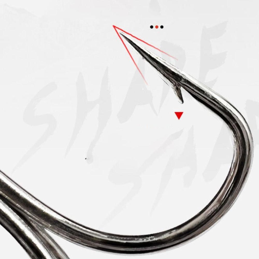 Lanfy Memancing Treble Hook Hard Lure Putaran Bengkok Getaran Baja Karbon Tinggi Rotary Diperkuat Las Treble Hooks