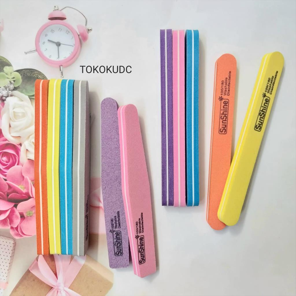 NAIL FILE SPONGE 100/180 2 SISI NAIL BUFFER