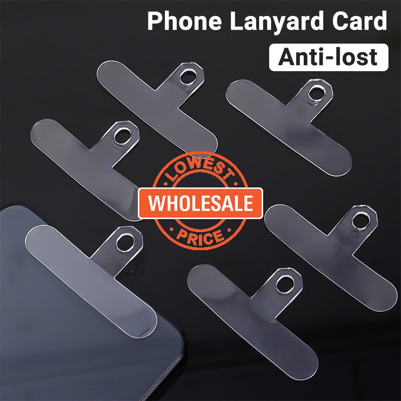 [Harga Grosir] [Fitur] Transparan Ponsel Lanyard Patch Universal Telepon Tether Paking Kartu Leher Gantung Tali Selempang Patch Penggantian Anti-Hilang Klip Kabel Tetap Tab