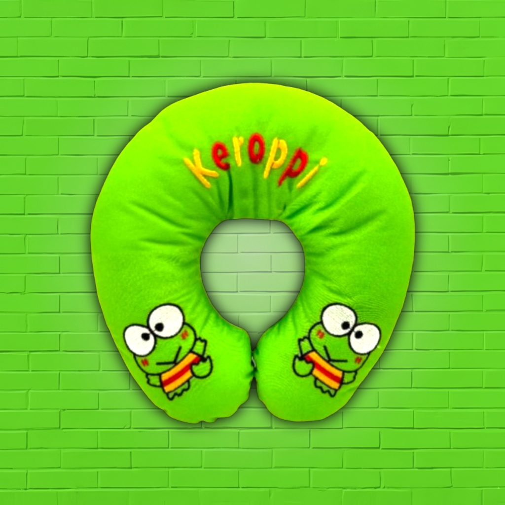 Bantal Leher Karakter Keroppi // BANTAL MOBIL
