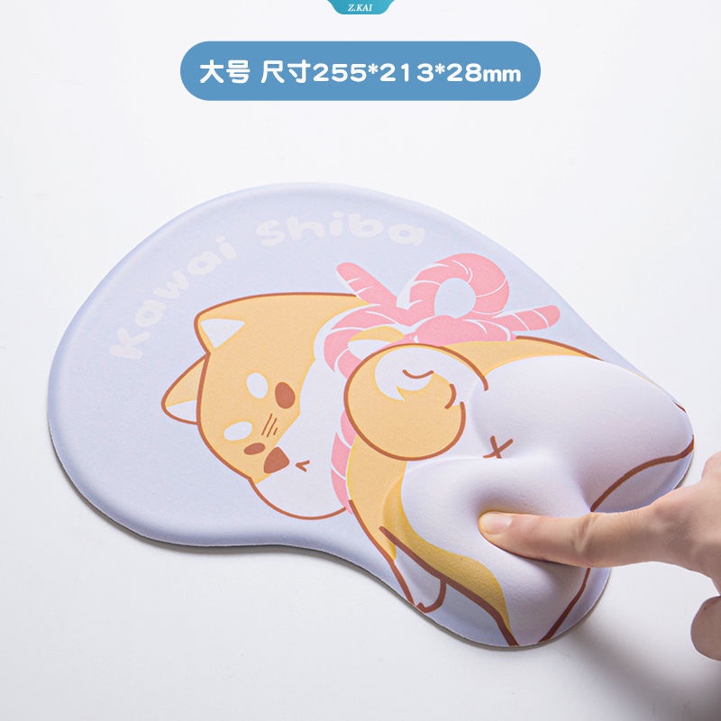 Kawaii Kartun Patrick Star Mouse Pad 3D Kartun Lucu Pelindung Pergelangan Tangan Mouse Pad Wrist Protector [ZK]