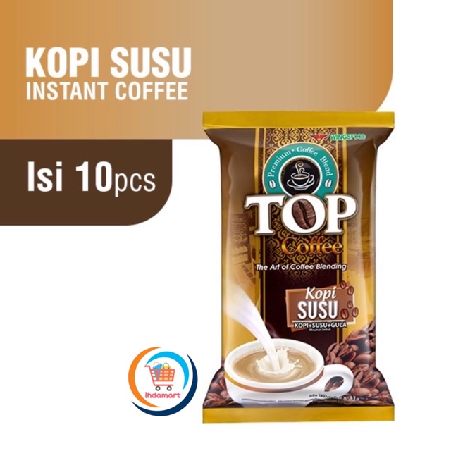 

Top Coffee Kopi Susu 31 gr isi 10 pcs