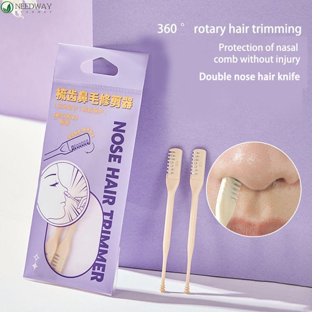 Needway Alat Cukur Bulu Hidung Portable Mini Nose Hair Removal Manual Nostril Pembersih Rongga Bisa Dicuci Cukur Silet