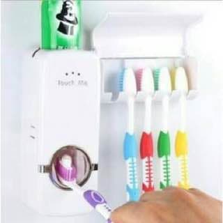 TGM - DISPENSER ODOL Tempat Sikat Gigi Set Rak Kamar Mandi Toothpaste Penjepit Brush Holder Organizer