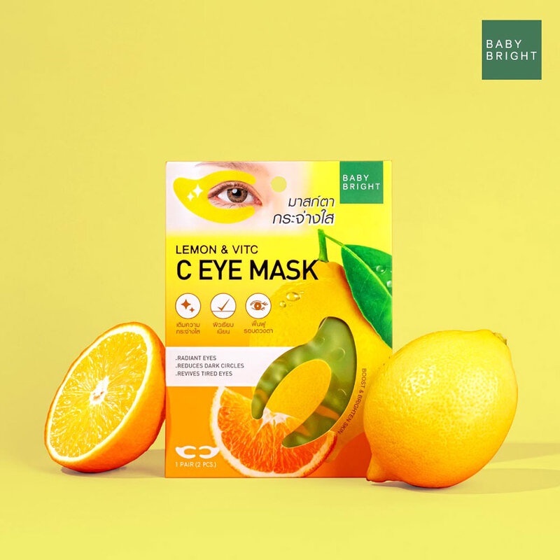 Baby Bright Lemon VitC and Apple &amp; Avocado C Eye Mask | Masker Mata