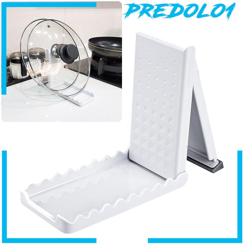 [Predolo1] Rak Penyimpanan Tutup Panci Lipat Non Slip Untuk Talenan Baking Sheets Dish