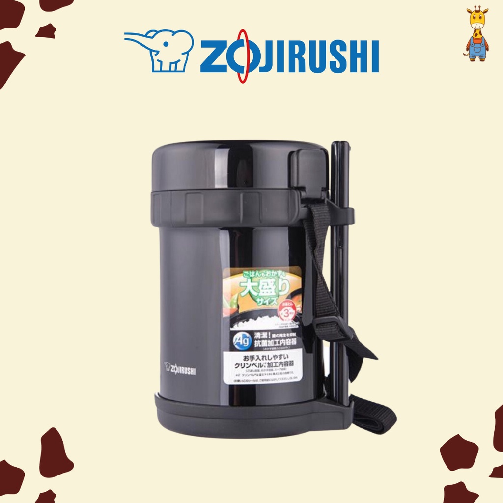 Zojirushi Lunch Jar SL-GH18 BA -  Termos Makanan 3 Susun