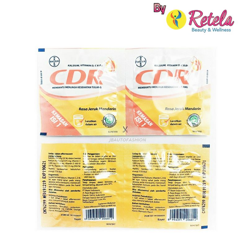 CDR JERUK MANDARIN 1 STRIP 2 TABLET