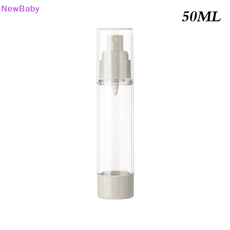 Newbaby 15/30 /50ml Botol Vacuum Airless Lotion Cream Isi Ulang Wadah Alat ID