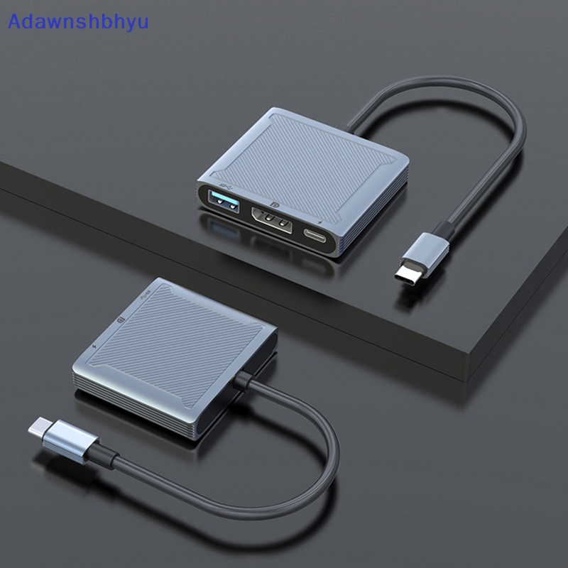 Adhyu 8K 60Hz DP 3in1 Hub Adapter USB C Ke Displayport 4K@120 Tipe C PD 100W ID