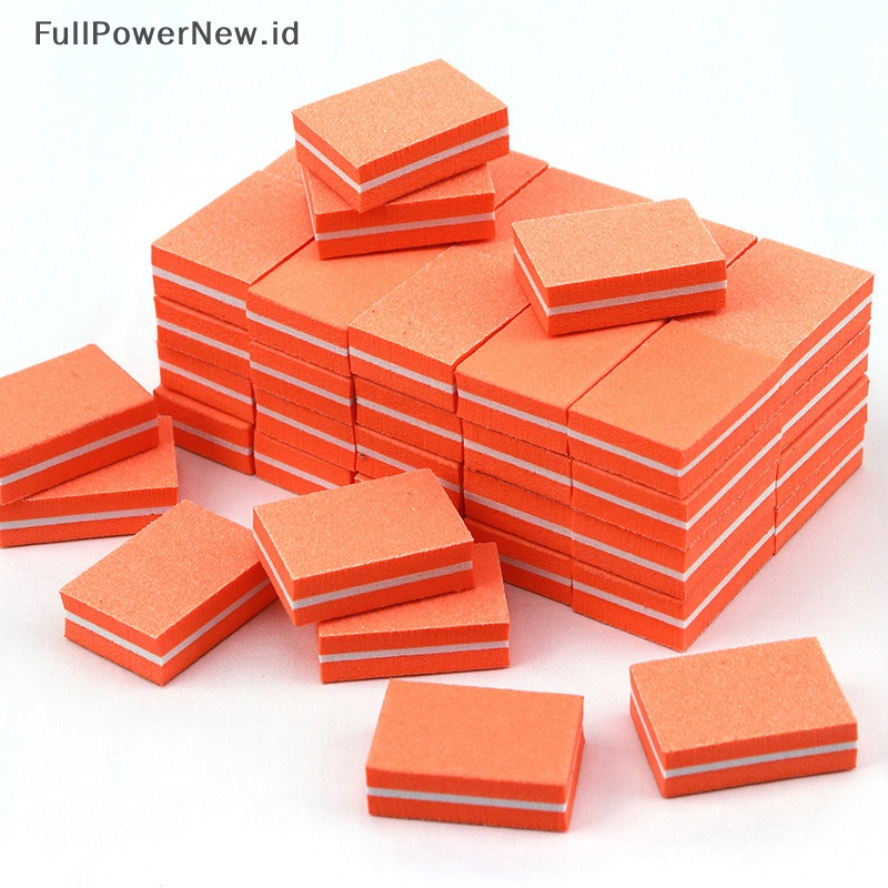 Power 50PCS Kikir Spons Kuku Mini Buffer uffing Sanding Pedicure Alat ID