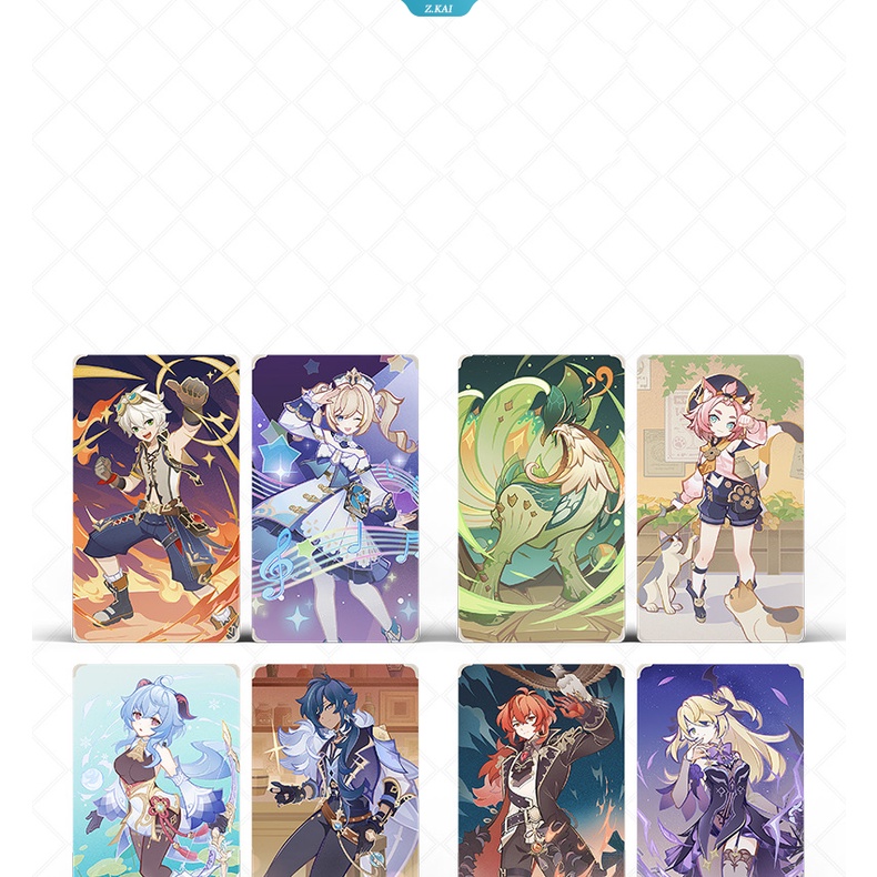 Genshin Impact Genius Invokation Tarot Cards Aksesoris Game Desktop Card Dewasa Anak Pinggiran Mainan Hadiah [ZK]