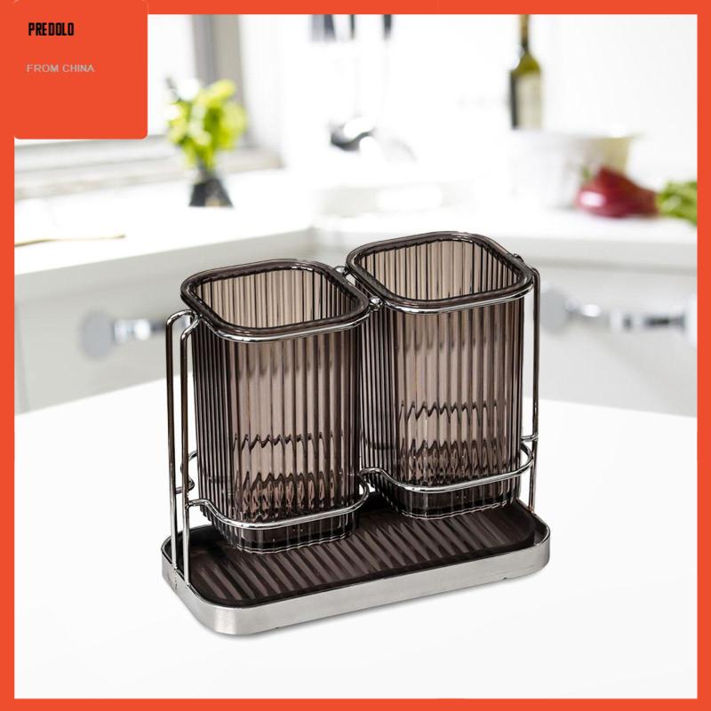 [Predolo] Utensil Kuali 2gelas Cutlery Storage Organizer Untuk Pesta Restaurante Counter