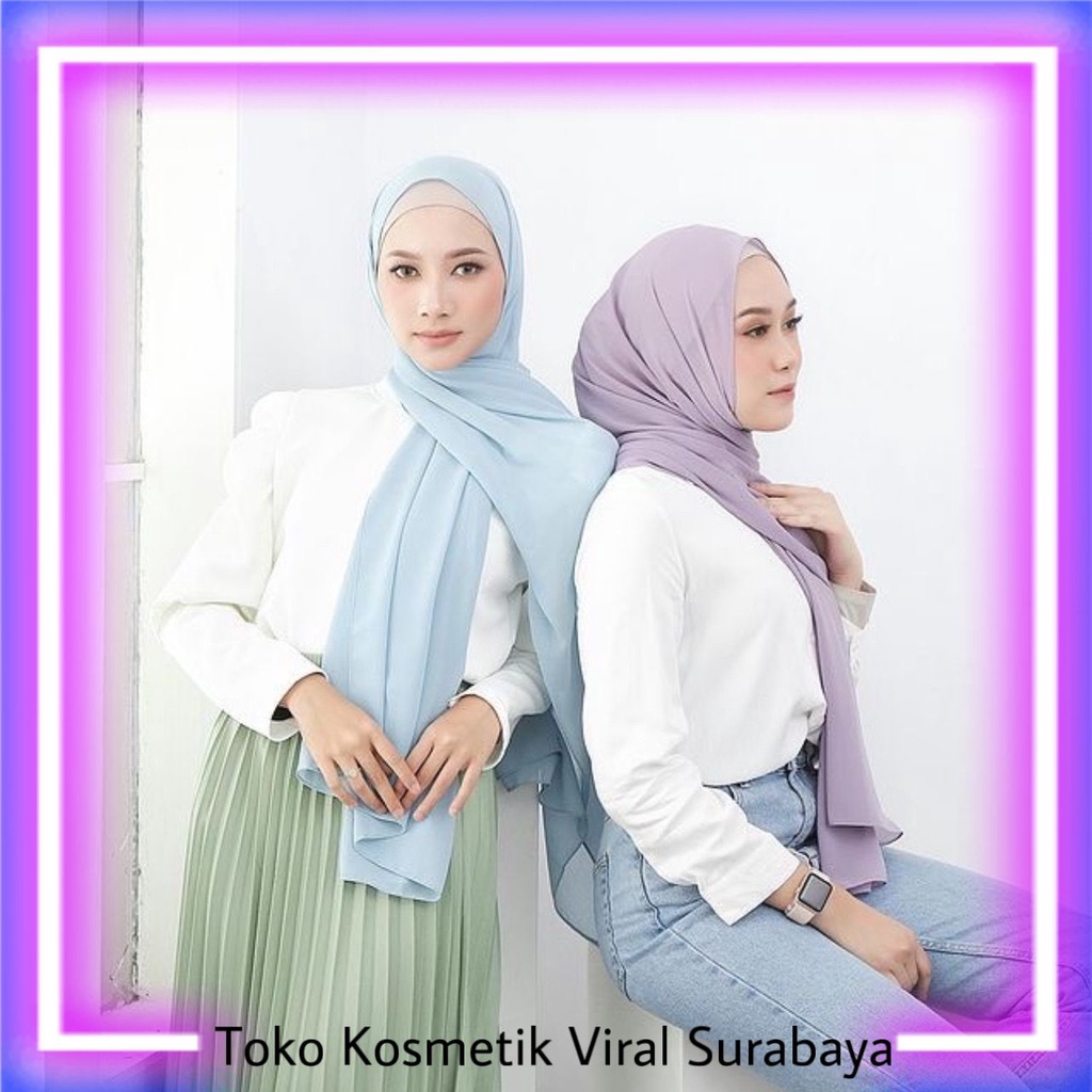 Pashmina Ceruty Babydoll Premium / Hijab Jilbab Pasmina SUPER PREMIUM