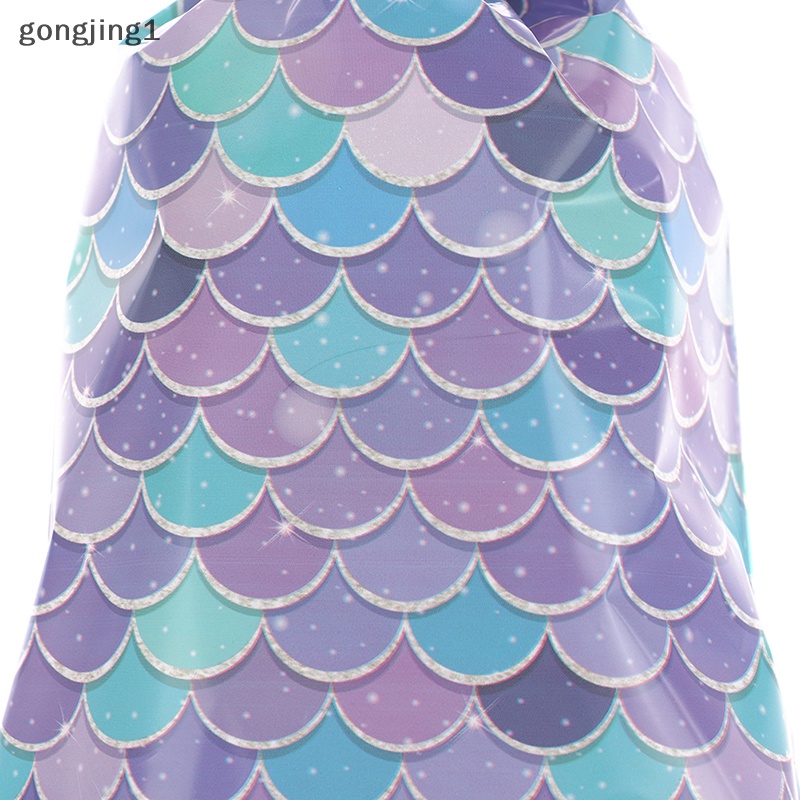 Ggg 50Pcs Tas Bingkisan Plastik Mermaid Dengan Dasi Dekorasi Pesta Ulang Tahun Anak ID