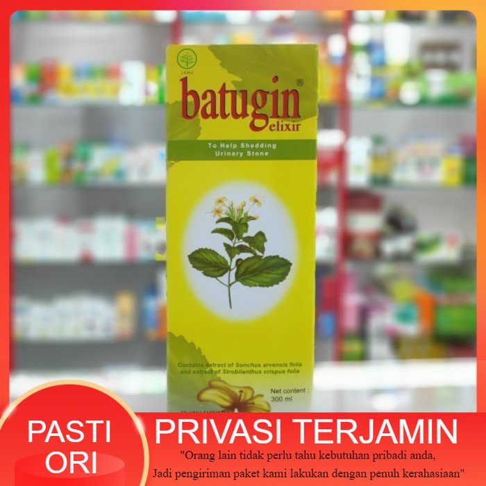Batugin eleksir 300 ml sirup obat saluran kencing / batu ginjal ampuh