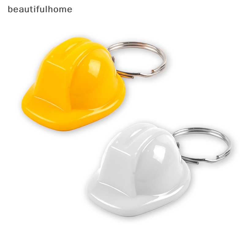 {beautifulhome} Helm Topi Keras Gantungan Kunci Liburan Kreatif Helm Safety Keying Jewelry Gift.