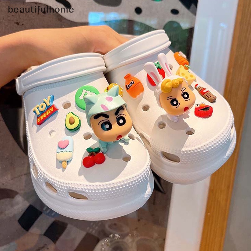 {beautifulhome} Desain Baru Kartun PVC Pesona Sepatu Aksesoris Lucu Diy Shoe Buckle Decor Fit Pins Croc Ch Kid Hadiah Pesta.