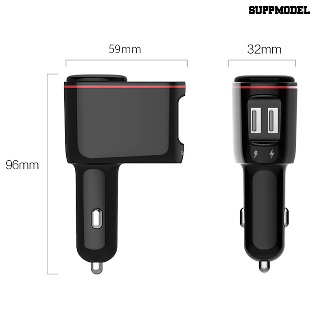 [SM]100W Output Stabil 12/24V Charger Mobil Cerdas Shunt Tahan Api Efisiensi Tinggi 2port USB Fast Car Charger Aksesoris Mobil