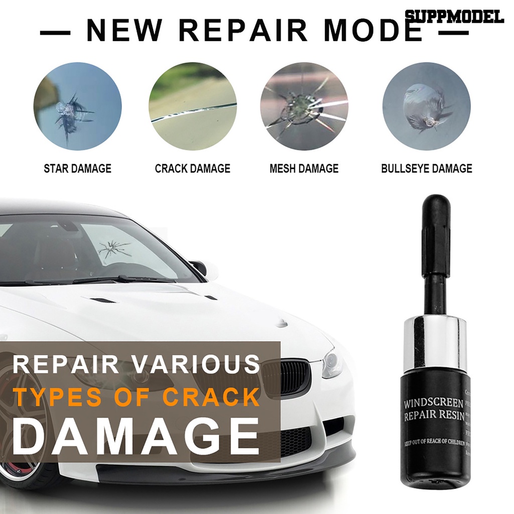 [SM] Kacamata Layar Jendela Kendaraan Glass Scratch Crack Car Windshield Repair Fluid Tool Kit