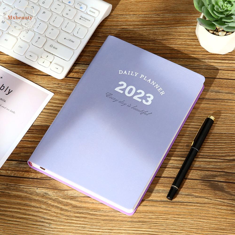 Mxbeauty 2023a5 Notebook Portable Habit Budidaya Perencanaan Kerja Manajemen Waktu Alat Kantor Diary Jurnal Kalender Tahunan