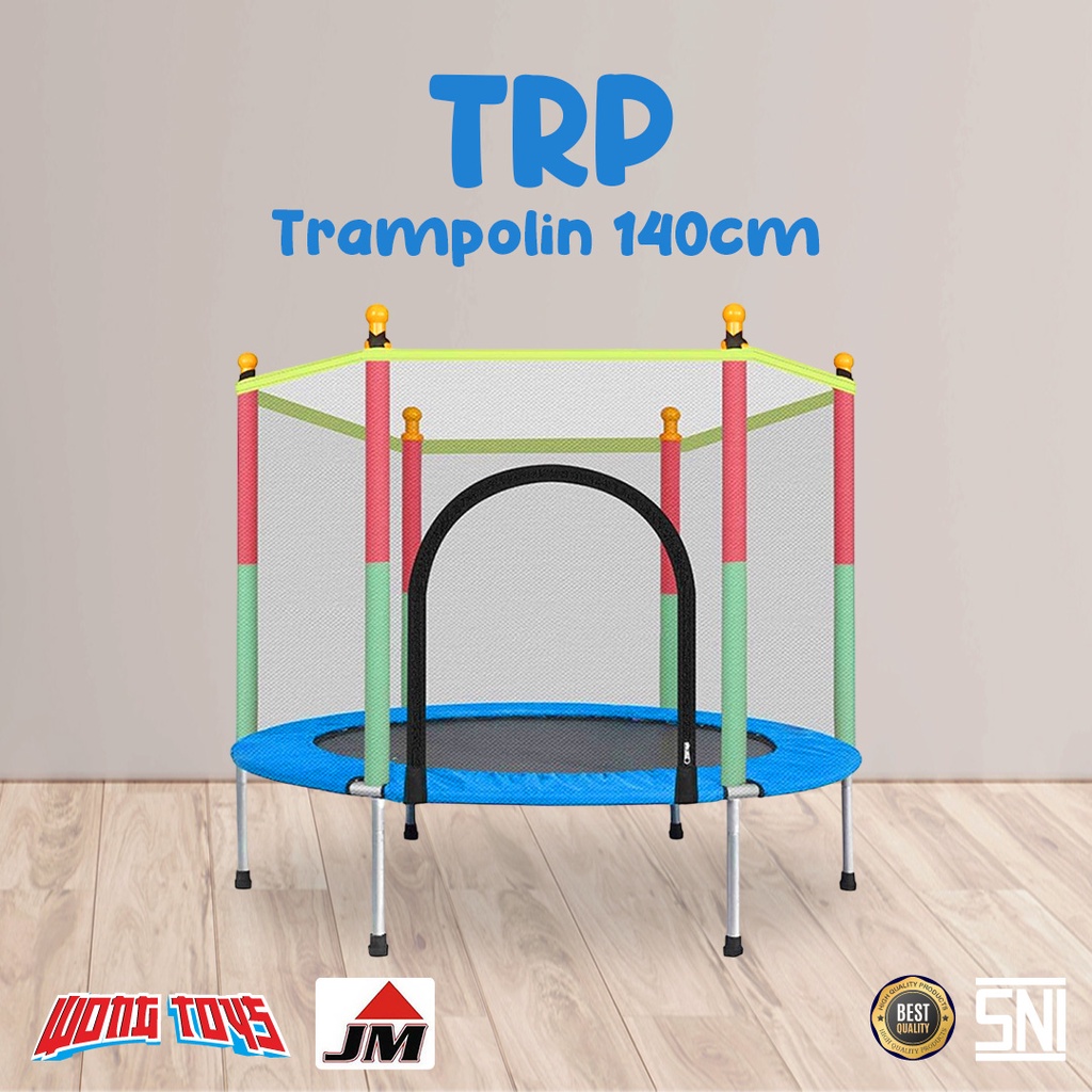 Trampolin 140 cm (TRP) - Mainan Trampolin Anak Olahraga